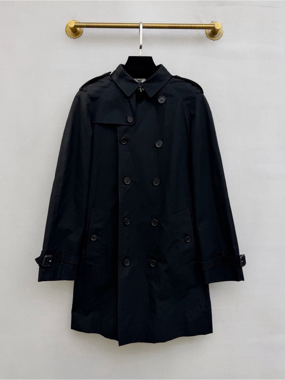 Burberry Black Double-Breasted Kids Trench Coat